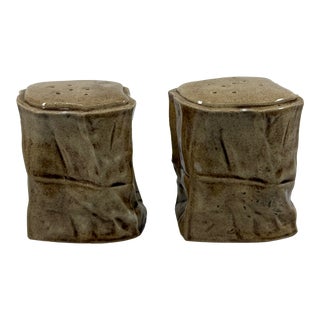Es Molds 1980s Salt & Pepper Shakers Paper Bags- Set of 2 For Sale