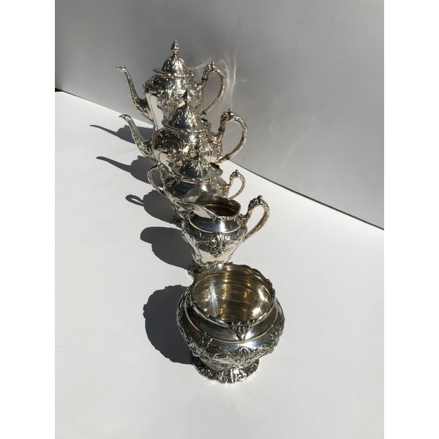 Reed And Barton Silver Plated Renaissance Pattern Hot Chocolate Tea Coffee Pieces Set Of 5 Chairish