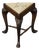 English Triangular Stool With Cabriole Legs and a Needlepoint Seat For Sale