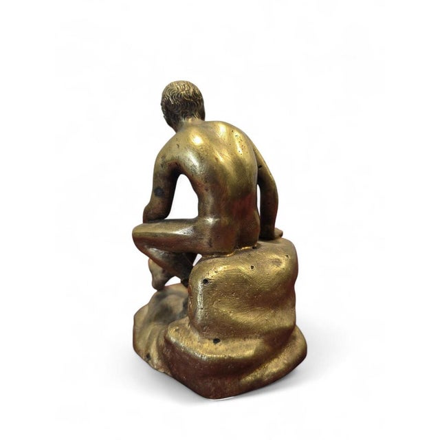 Late 19th Century 19th Century Grand Tour Bronze of Hermes Seated on a Rock For Sale - Image 5 of 9