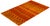 Orange Modern Hand-Knotted Area Rug - Orange, 5' 0" x 8' 0" For Sale - Image 8 of 8