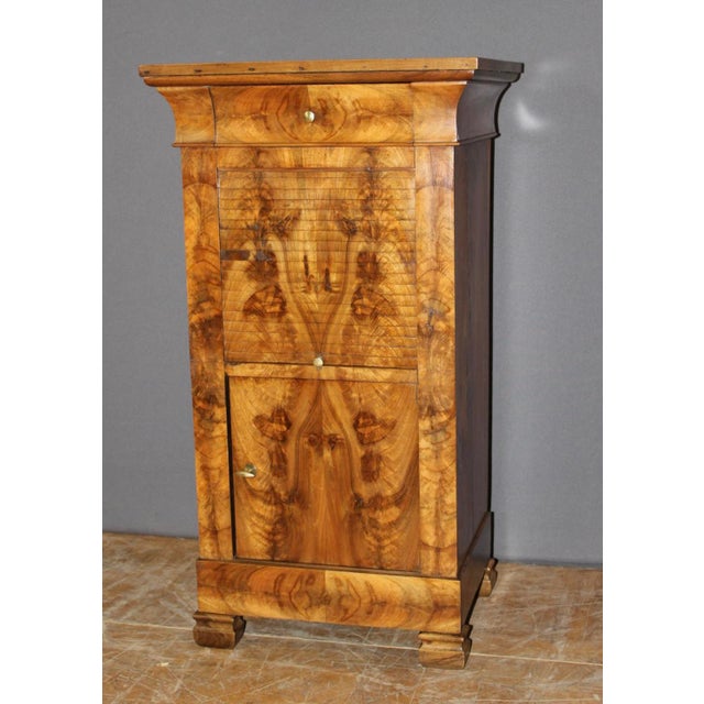 Antique Bedside Table in Walnut, 1800s For Sale - Image 12 of 13