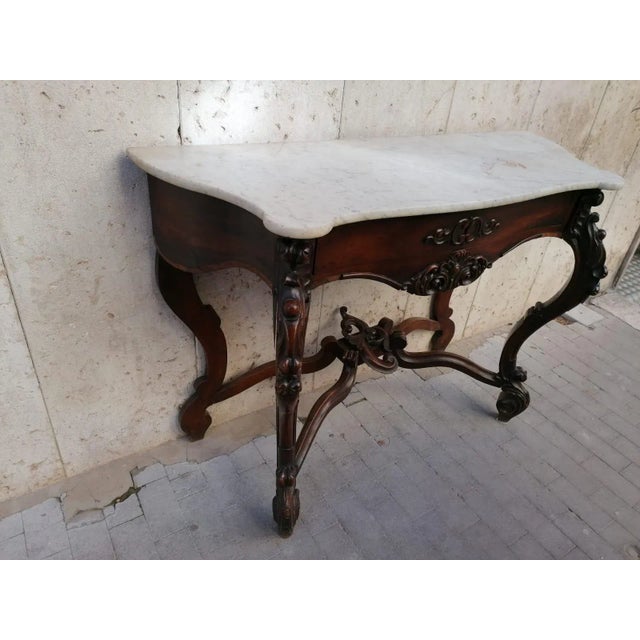 Antique Rosewood Console Tables, Set of 2 For Sale - Image 11 of 18