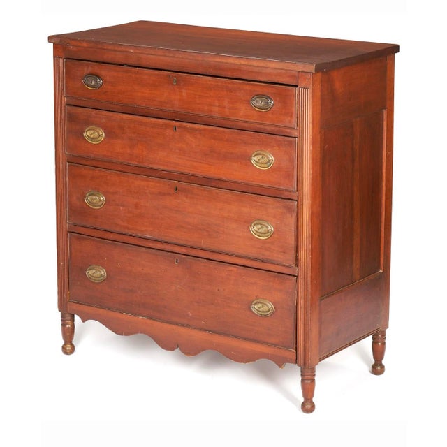 Late 19th Century 19th Century Southern Sheraton Chest of Drawers For Sale - Image 5 of 11