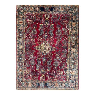 Antique Persian Mohajeran Sarouk Rug, 3'3:x 5' For Sale