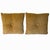 Vintage Mid Century Tuffted Crushed Velvet Bamboo Design Throw Pillows - A Pair For Sale - Image 4 of 4
