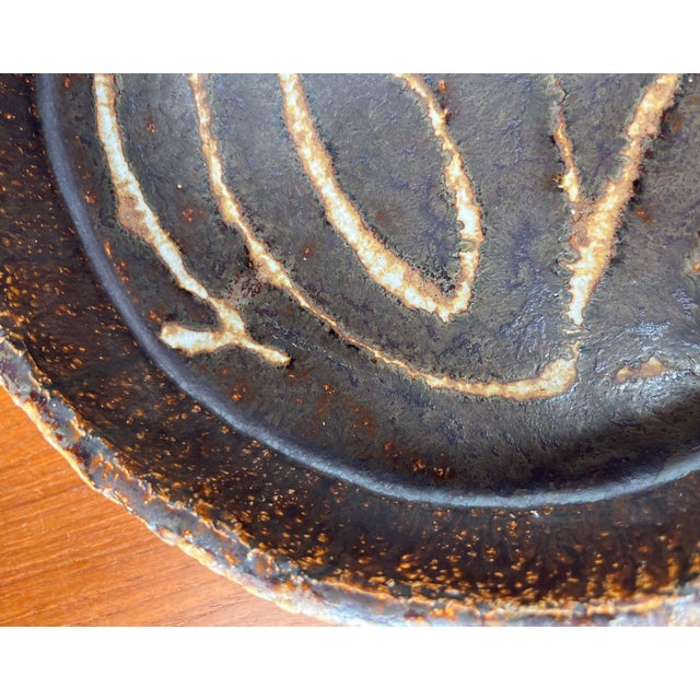 Large Danish Studio Pottery Bowl by Clara Helmich, 1986 For Sale - Image 9 of 18