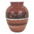 Vintage Signed Marked Navajo Bear Clay Vase Hand Painted Etched Carved For Sale