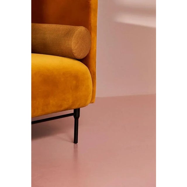 Contemporary Round Dark Ochre Galore Cushion by Warm Nordic For Sale - Image 3 of 4