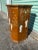 Mid Century Asian Carmel Color With Mother of Pearl Inlay Narrow Console For Sale In West Palm - Image 6 of 8