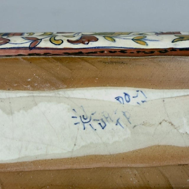 Vintage Majolica Planter Vase from Gualdo Tadino, 1940s For Sale - Image 10 of 14