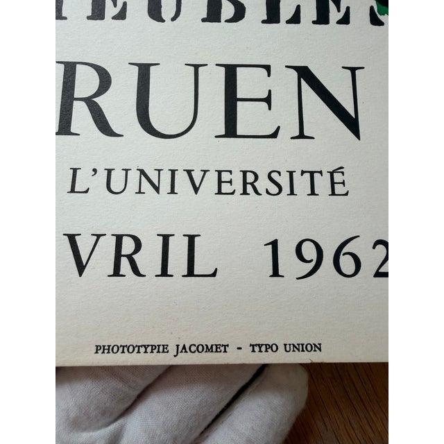 Modern Meubles Exhibition Poster by Enrico Baj, France, 1960s For Sale - Image 3 of 8