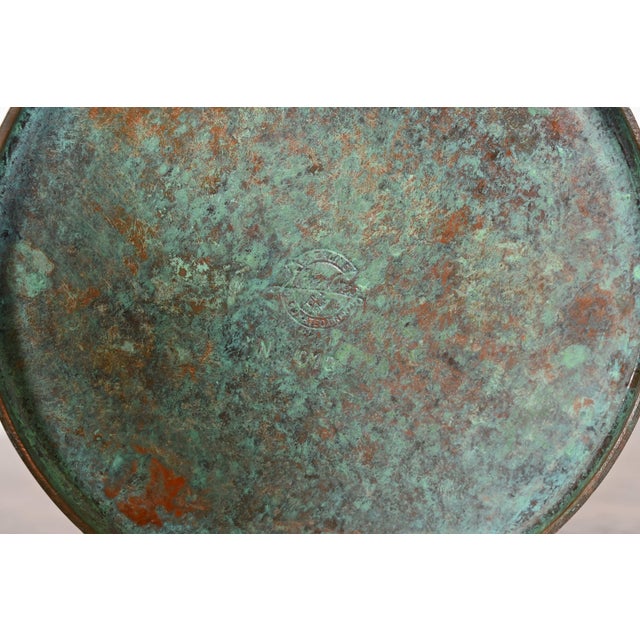 Silver Crest Arts & Crafts Sterling Silver on Bronze Vase For Sale - Image 10 of 12