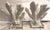 White Pair Faux Coral White Thick Finger Mounted on Glass Decorative Objects For Sale - Image 8 of 12