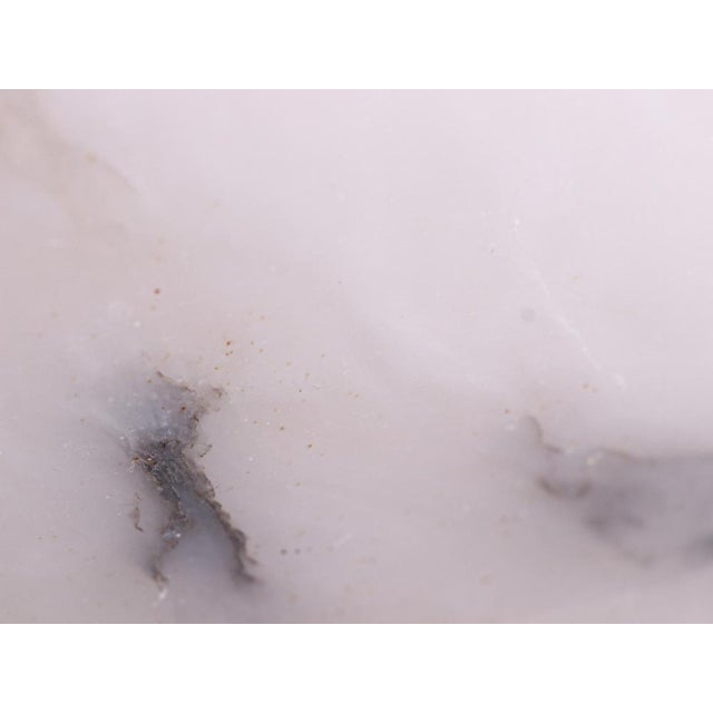 Stone French Art Deco Ceiling Light in Carved Alabaster, 1920s For Sale - Image 7 of 13