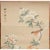 Lovely vintage Japanese silk scroll mounted on paper depicts Long-tailed Rosefinch on the branch of Camellias and Lilies....