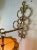 1960s Elegant Scroll Form Gilt Metal Italian Sconces - A Pair For Sale - Image 9 of 10