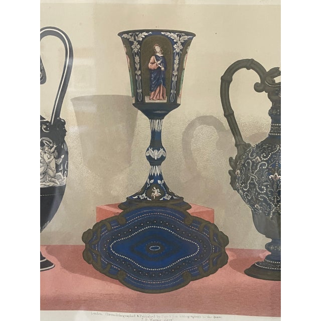 Workaday Handmade Antique Exhibition Decorative Porcelain Alderman Copeland Phillips Hand Colored Litograph For Sale - Image 4 of 6