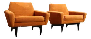 Pair of Italian Modernist Sculptural Lounge Chairs by Pizzetti
