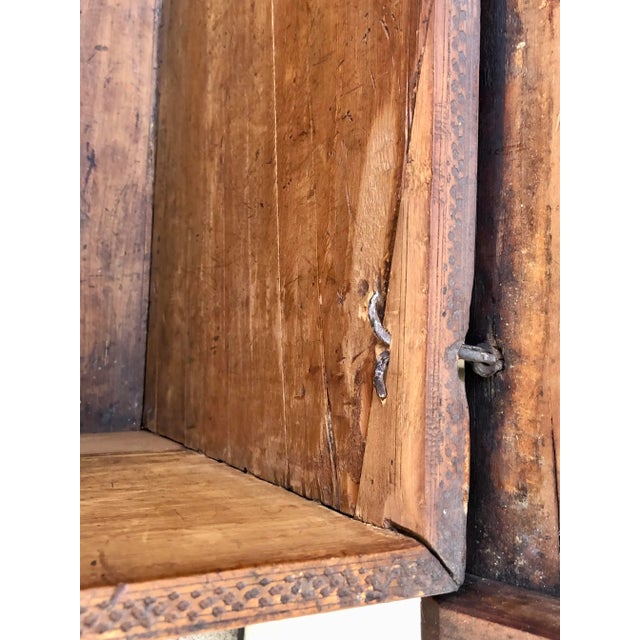 19th C. Small Carved Wooden Coffer For Sale - Image 12 of 13