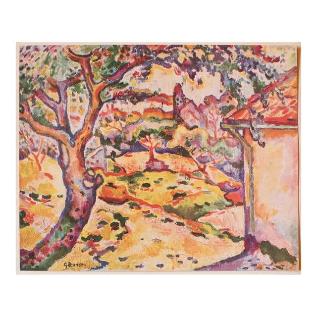1948 After Georges Braque, "Landscape" Second Edition Parisian Lithograph For Sale