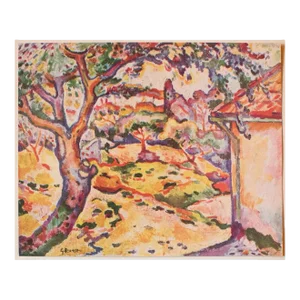 1948 After Georges Braque, "Landscape" Second Edition Parisian Offset Lithograph