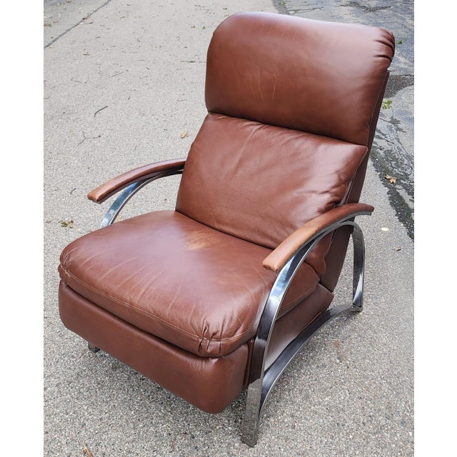 With a modern, almost futuristic design, the Barcalounger Spectra II Leather Recliner will add a modern feel to any...
