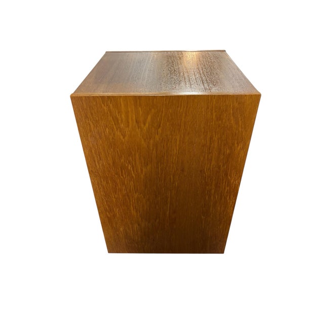 1970s Pair of Mid-Century Danish Modern Teak Filing Cabinet With Lock and a Caster Base. For Sale - Image 5 of 9
