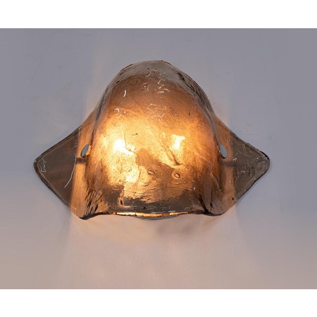 Large Smoke Murano Glass Wall Lights from Kalmar, 1960s, Set of 2 For Sale - Image 6 of 13