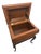 Vintage Maitland-Smith Hand-Painted Lift-Top Storage Box Table on Carved Wood Stand For Sale