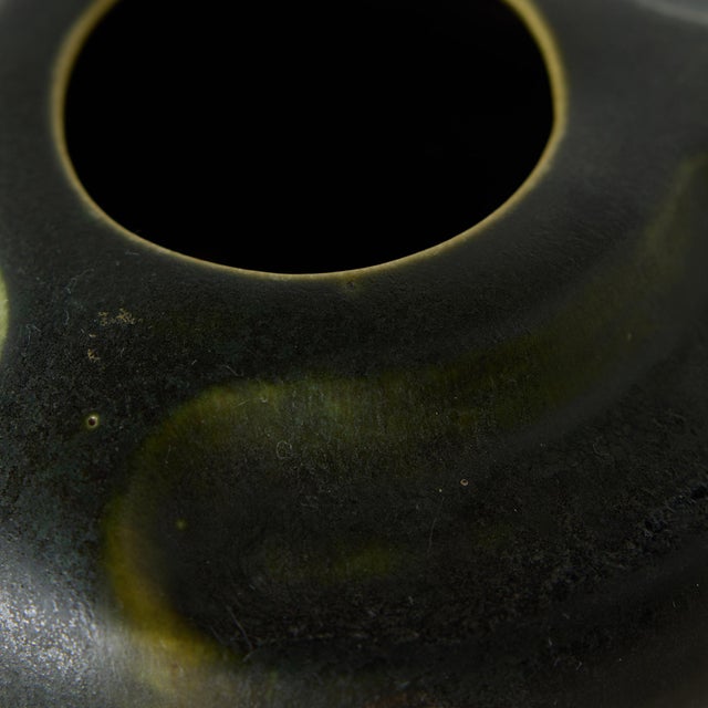Green 1912 Green Glazed Vase by Arequipa Pottery For Sale - Image 8 of 11