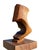 Giuseppe Carli (Italian, 1915-1987) abstract carved wood sculpture showcasing an organically shaped form with a wonderful,...