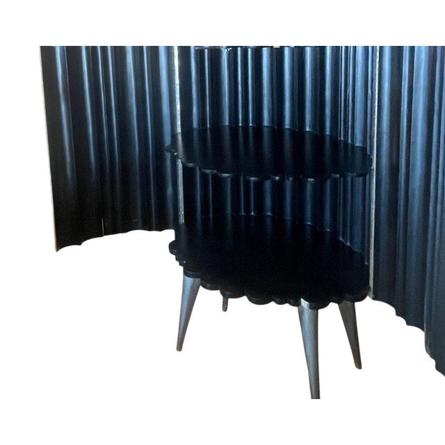 Sculptural Parchment Bar Cabinet With Radiant Ombre Finish. u.s.a. 1980's. For Sale - Image 4 of 8
