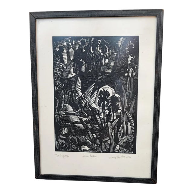 Jesus, 1900s, Woodcut, Framed For Sale