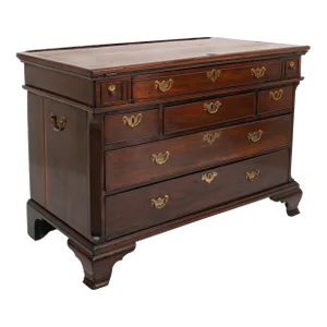 Antique Mahogany Georgian Architect's Drafting Drawing Desk Table Chest 1780