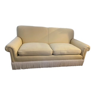 1990s Custom Sofa With Bullion Fringe For Sale