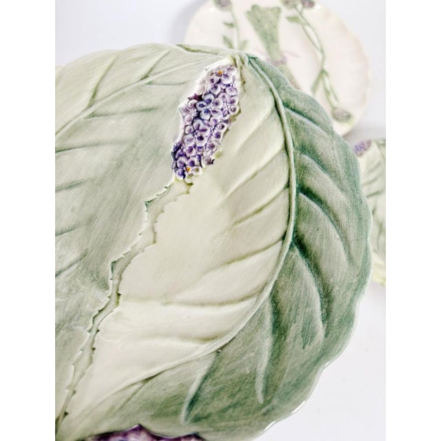 Ceramic Majolica and Porcelain Plates, France, 1960s, Set of 3 For Sale - Image 7 of 15