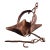 Rare 18th C Wrought Iron 4-Wick Fat Lamp Primitive Star Crusie Lighting Antique For Sale
