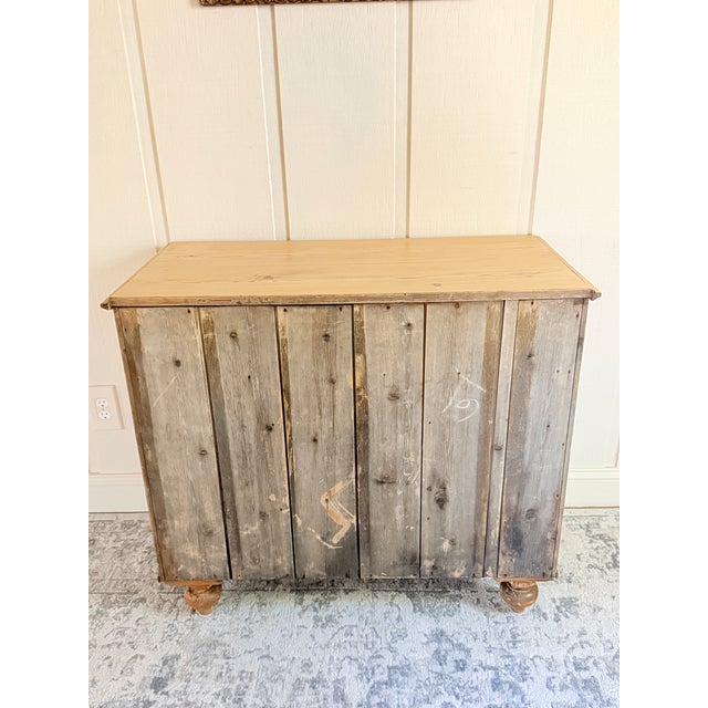 Antique English Pine Sideboard Cabinet Desk For Sale - Image 18 of 18