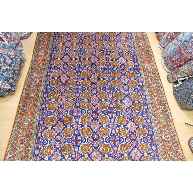 Pink Middle Eastern Hand-Knotted Bijar Rug For Sale - Image 8 of 18