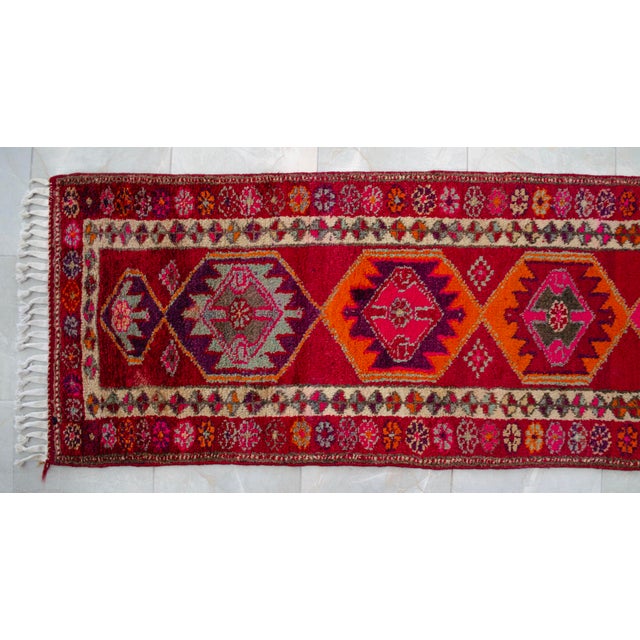 1970s Hand Knotted Kurdish Runner For Sale - Image 13 of 16