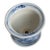 1980s Blue and White Flowers Porcelain Planter For Sale