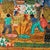 Jeanty J N Robert Vintage Haitian Painting on Board of a Village Scene For Sale In West Palm - Image 6 of 8