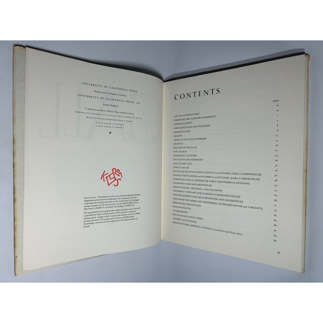 1980s 1980s Illustrated Folio, Lorna Price's the Plan of St. Gall-in Brief-an Overview of the 3 Volume Work by Walter Horn & Ernest Born, Signed - 1 Book For Sale - Image 5 of 15