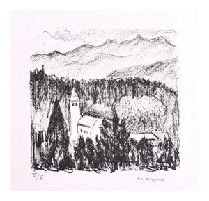 Albert Marquet, Mountain, Original Lithograph, Early 20th-Century