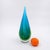 Style Flavio Poli for Seguso : Sommerso Glass Murano-style blown glass sculpture in the shape of a teardrop. Style: It...