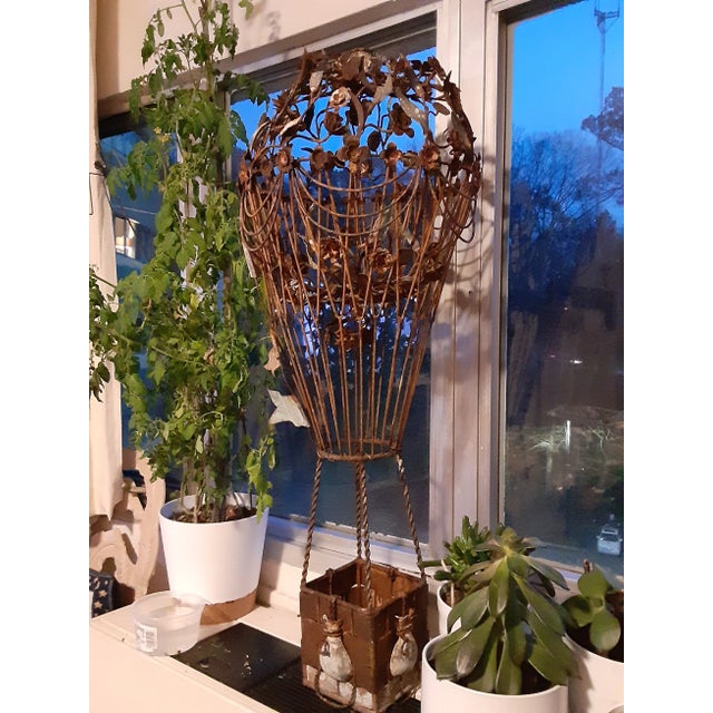 Brown 19th Century French Estate Metal Balloon For Sale - Image 8 of 9