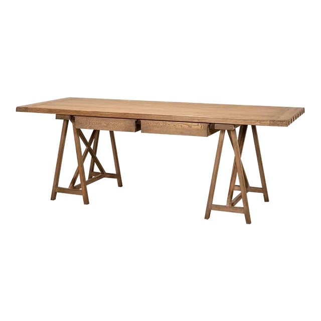 Rustic Reclaimed Pine Desk For Sale