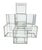 Beveled Leaded Glass Mirror 11 Cube 3 Tier Tealite Votive Candle Holder by the Working Glass, Berkeley, Ca For Sale - Image 4 of 7