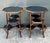 Vintage Octagon Burnt Bamboo Side Tables - A Pair For Sale - Image 12 of 12